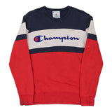 Age 16 Champion Spellout Sweatshirt - Small Block Colour Cotton Blend