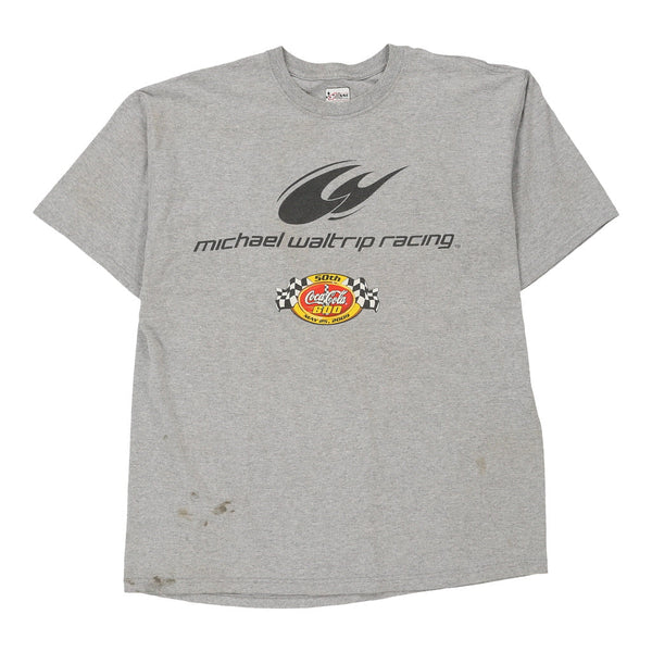 Vintage grey Michael Waltrip Racing Chase Authentics T-Shirt - mens x-large