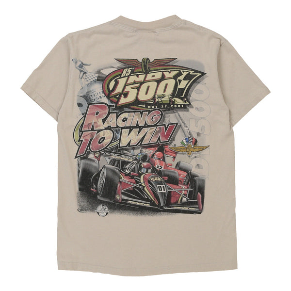 Vintage cream Indy 500 Chase Authentics T-Shirt - mens small
