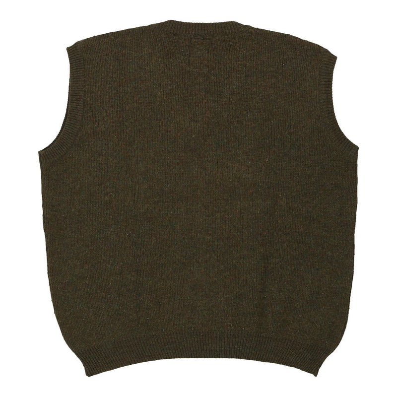 Vintage brown 1980s Vans Sweater Vest - mens xx-large