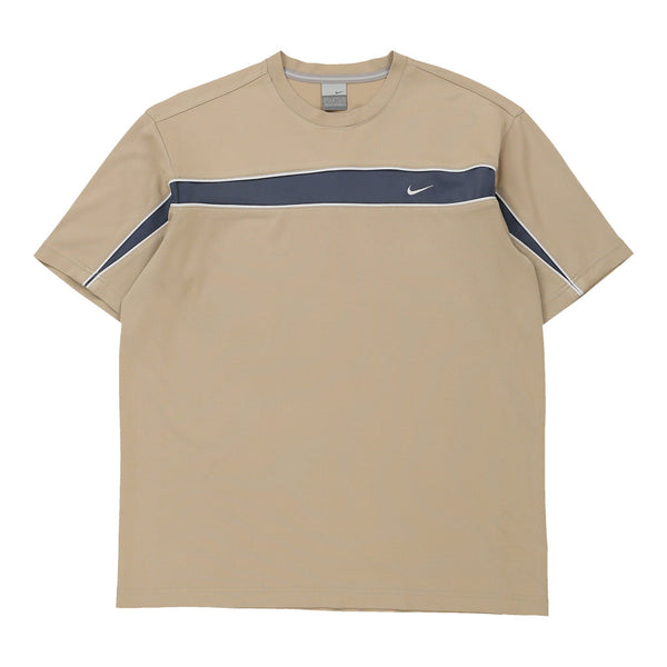 Vintage beige Nike T-Shirt - mens large