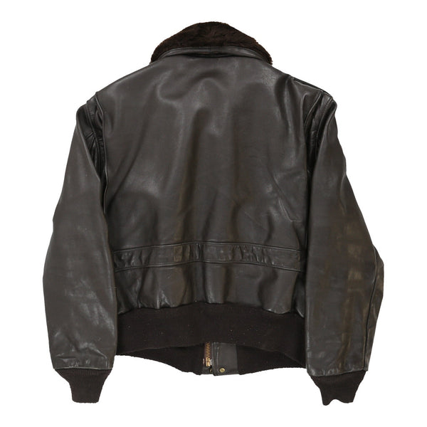 Vintage black Made in USA Schott Bomber Jacket - mens xx-large