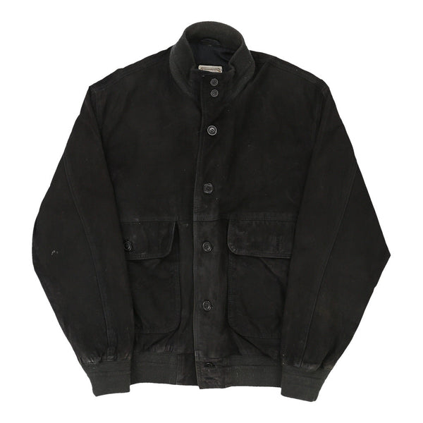 Vintage black Unbranded Suede Jacket - mens medium