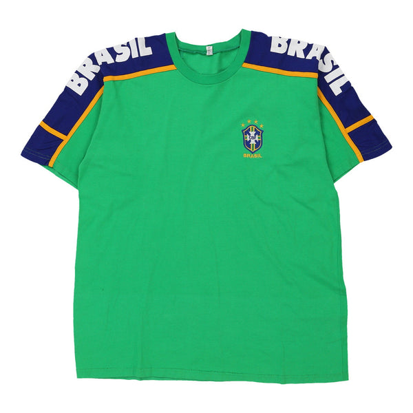 Vintage green Brasil Araujo Sports T-Shirt - mens x-large