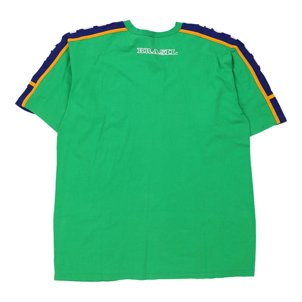 Vintage green Brasil Araujo Sports T-Shirt - mens x-large