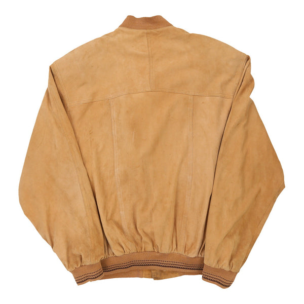 Vintage beige Unbranded Suede Jacket - mens xx-large