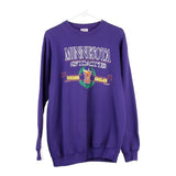 Santee Sweatshirt - Large Purple Cotton Blend