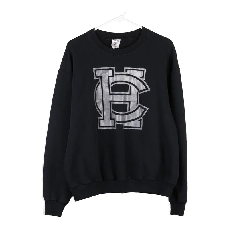 Jerzees Sweatshirt - Large Black Cotton Blend