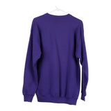 Santee Sweatshirt - Large Purple Cotton Blend