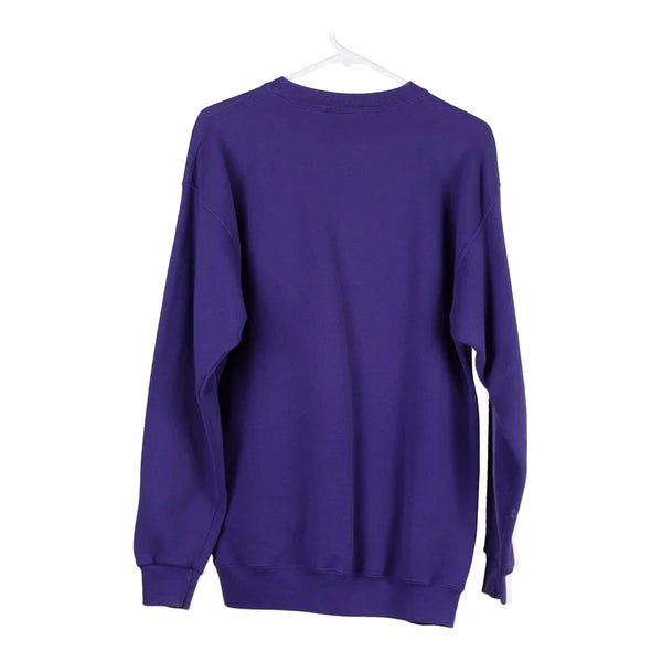 Santee Sweatshirt - Large Purple Cotton Blend