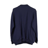 John Blair Collared Sweatshirt - Large Navy Cotton Blend