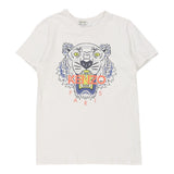 14 - 16 Years Kenzo Graphic T-Shirt - Medium White Cotton