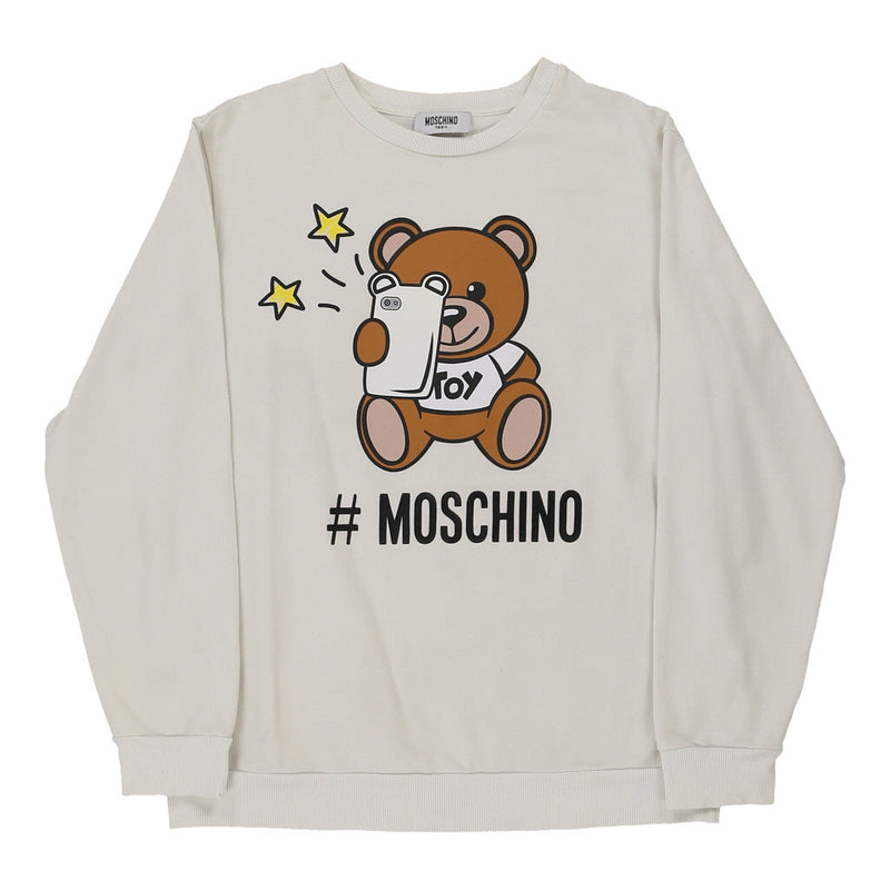 Vintage white 14 Years Moschino Sweatshirt - girls medium