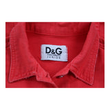 12 Years Dolce & Gabbana Denim Jacket - Medium Red Cotton