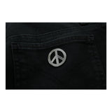 Moschino Jeans Trousers - 30W UK 10 Black Cotton