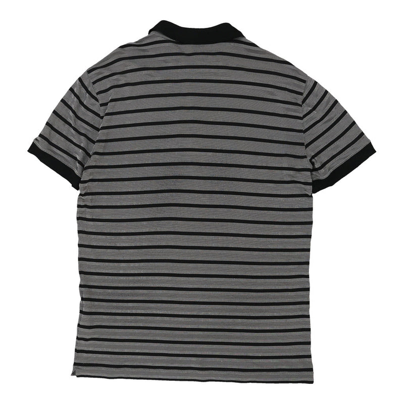 Collezioni Armani Striped Polo Shirt - 2XL Grey Cotton Blend