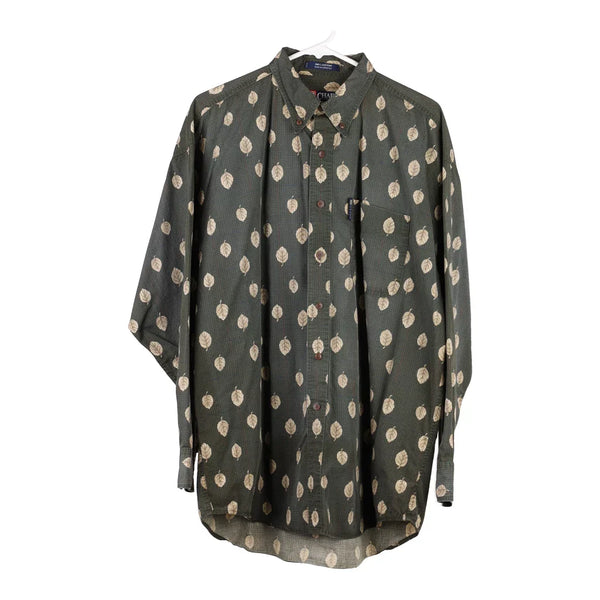 Vintage khaki Chaps Ralph Lauren Patterned Shirt - mens large