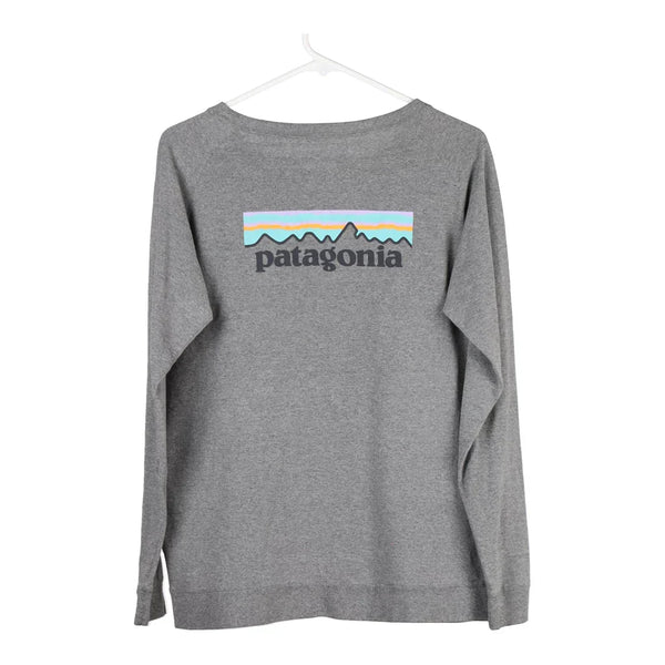 Vintage grey Patagonia Long Sleeve T-Shirt - womens medium