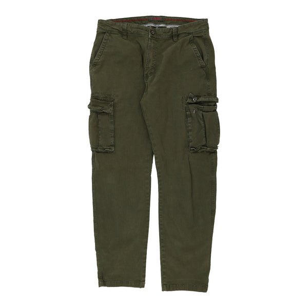 Forex Cargo Trousers - 36W 29L Khaki Cotton