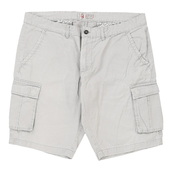 Grand & Hills Cargo Shorts - 38W 10L Grey Cotton Blend