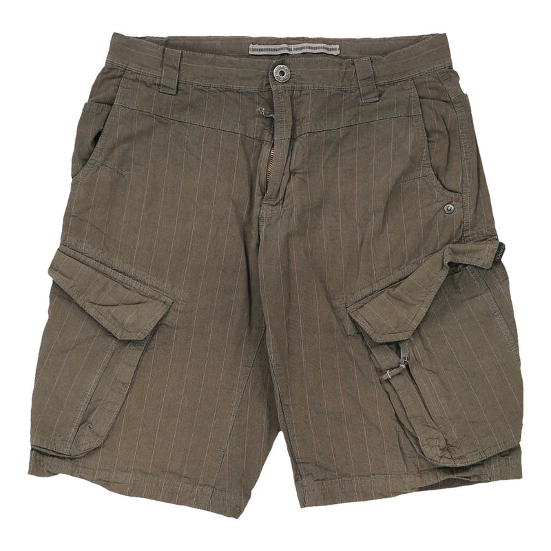 Quechua Cargo Shorts - 32W 12L Khaki Cotton Blend