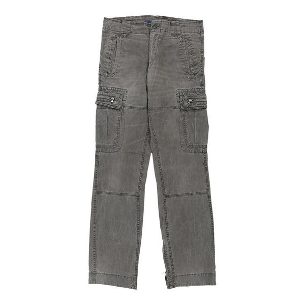 Age 16 Ovs Cargo Trousers - 34W 34L Grey Cotton Blend