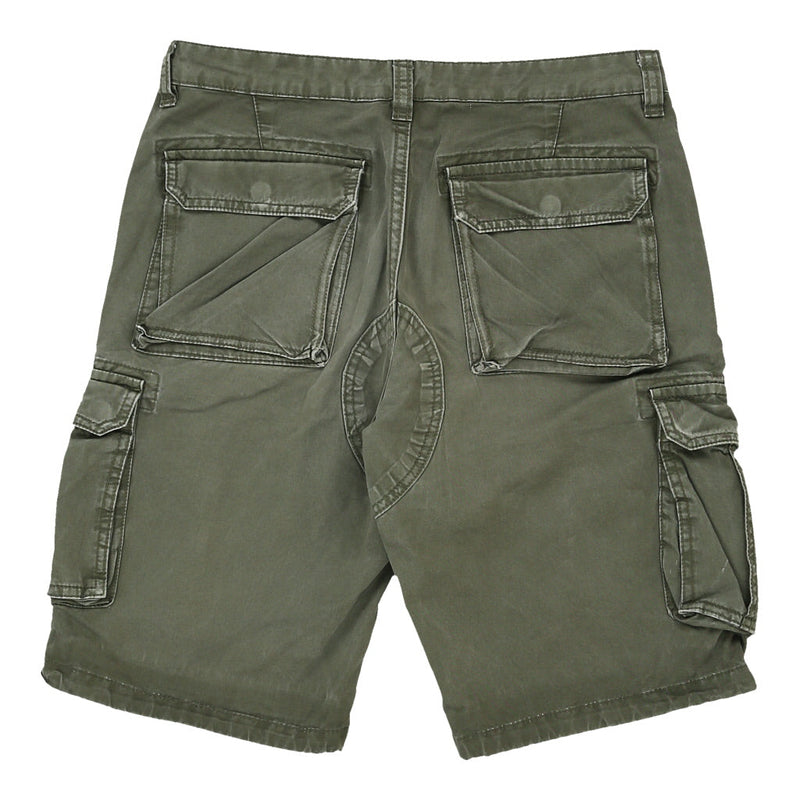 Scout Cargo Shorts - 30W 10L Khaki Cotton Blend