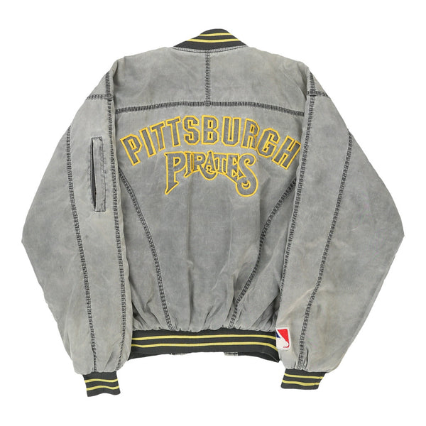 Vintage grey Pittsburgh Pirates Mlb Baseball Jacket - womens large