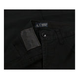 Armani Jeans Skinny Trousers - 26W UK 6 Black Cotton Blend