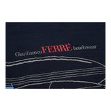 Vintage navy Gianfranco Ferre T-Shirt - mens medium
