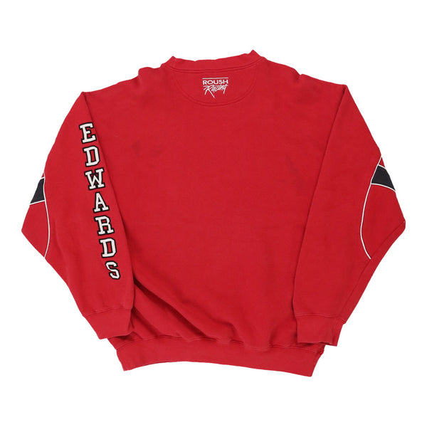 Vintage red Roush Racing 99 Team Caliber Sweatshirt - mens large