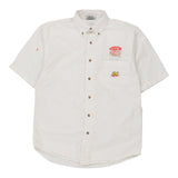Vintage white 24 Jeff Gordon Chase Authentics Short Sleeve Shirt - mens medium