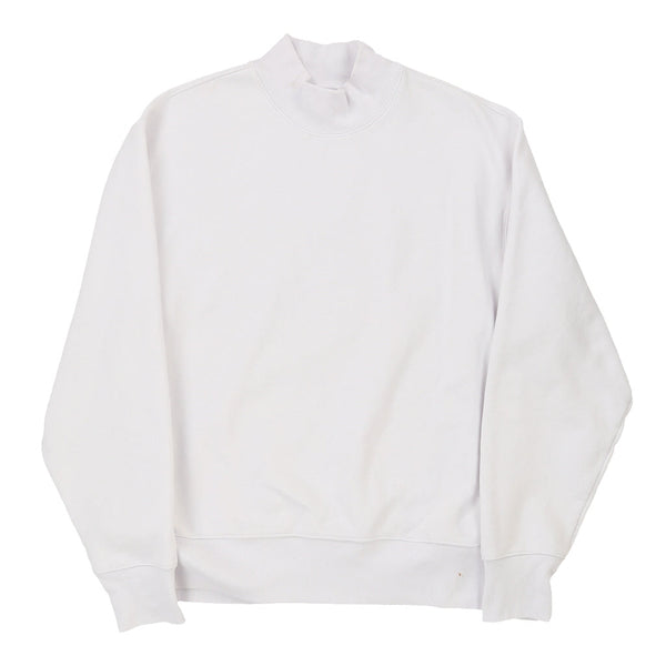 Vintage white Reverse Weave Champion Sweatshirt - mens large