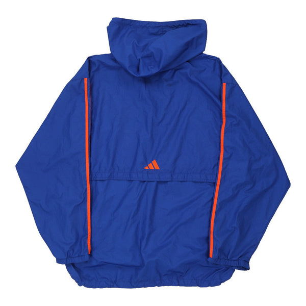 Adidas Windbreaker - XL Blue Polyester