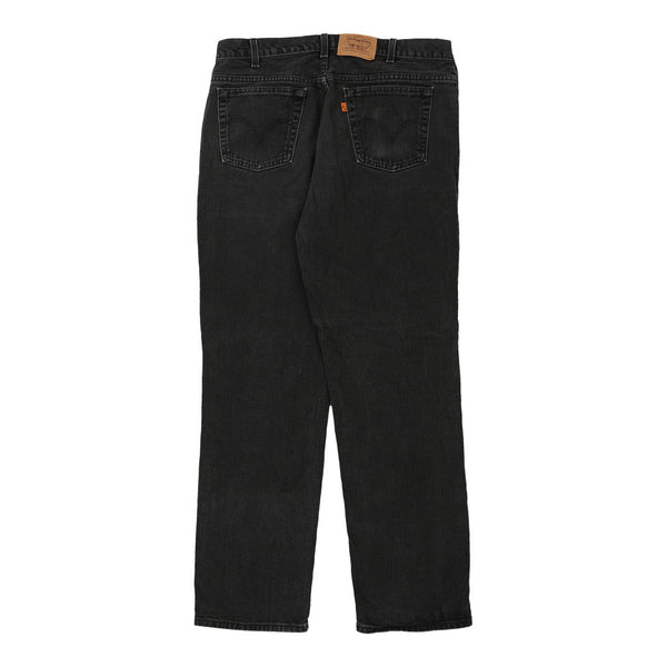Orange Tab Levis Jeans - 34W 29L Black Cotton