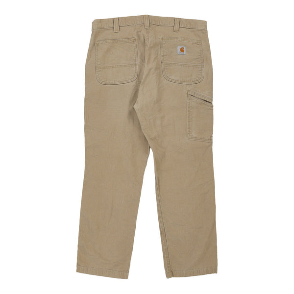 Carhartt Trousers - 36W 28L Beige Cotton