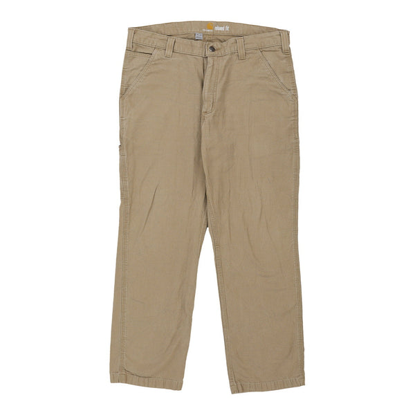 Carhartt Trousers - 36W 28L Beige Cotton