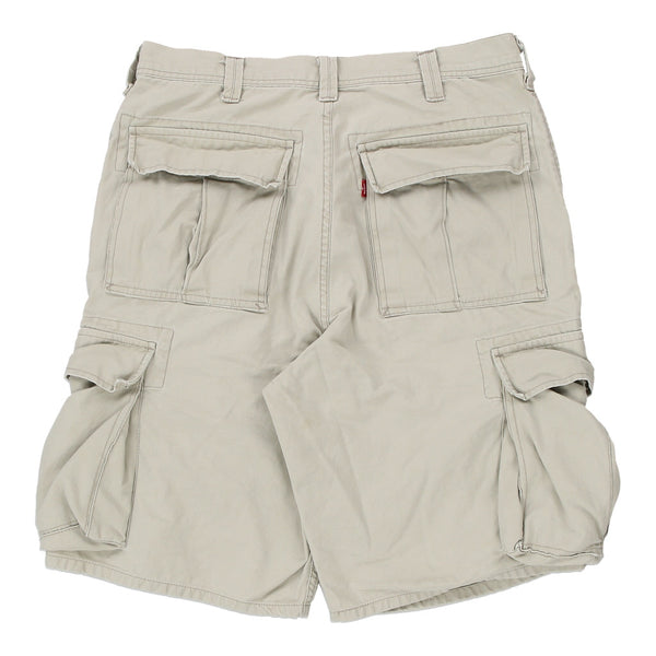 Levis Cargo Shorts - 34W 14L Beige Cotton