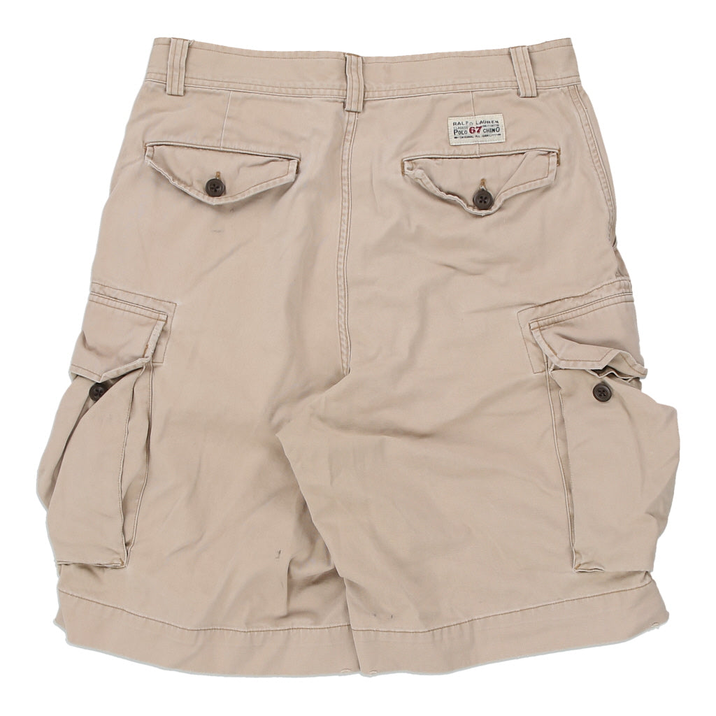 Polo Ralph Lauren Cargo Shorts - 32W 10L Beige Cotton