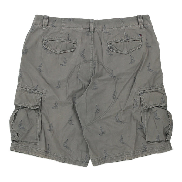 Tommy Hilfiger Cargo Shorts - 38W 11L Grey Cotton