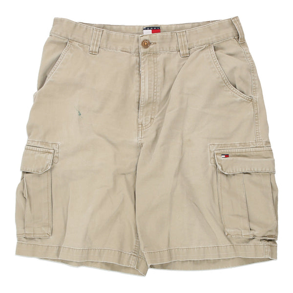 Tommy Hilfiger Cargo Shorts - 36W 10L Beige Cotton