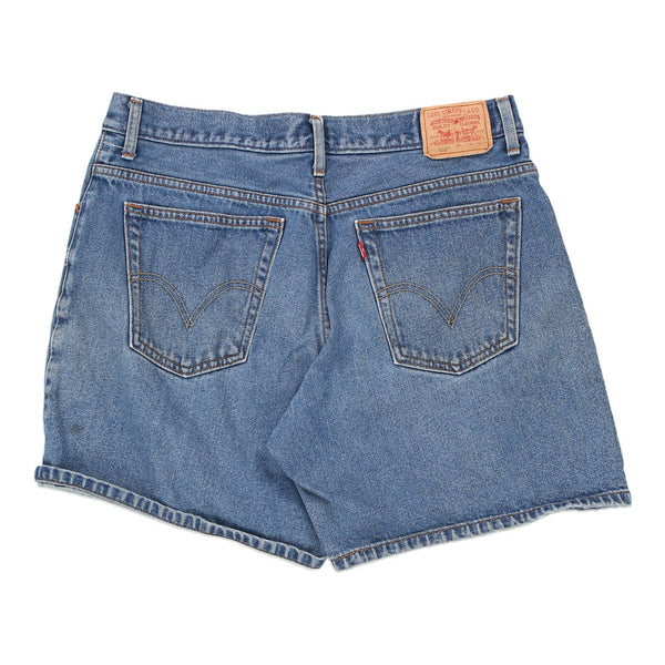 550 Levis Denim Shorts - 35W 7L Blue Cotton