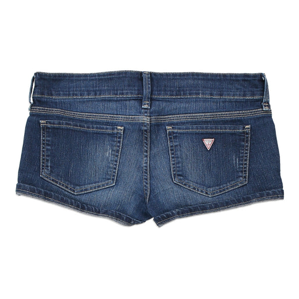 Guess Denim Shorts - 34W UK 12 Dark Wash Cotton