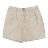 Chaps Ralph Lauren Chino Shorts - 36W 7L Beige Cotton