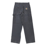 Carhartt Carpenter Trousers - 29W UK 12 Grey Cotton