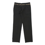 Dolce & Gabbana Pinstripe Trousers - 33W UK 12 Black Cotton