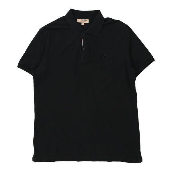 Vintage black Burberry London Polo Shirt - mens x-large