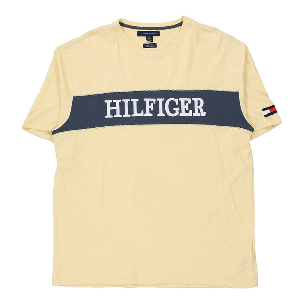 Vintage yellow Tommy Hilfiger T-Shirt - mens xx-large