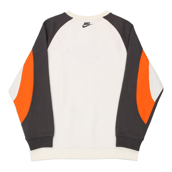 Vintage white Nike Sweatshirt - mens x-large