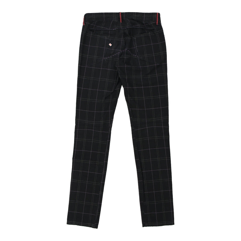 Marithé Francois Girbaud Checked Trousers - 30W UK 8 Black Cotton